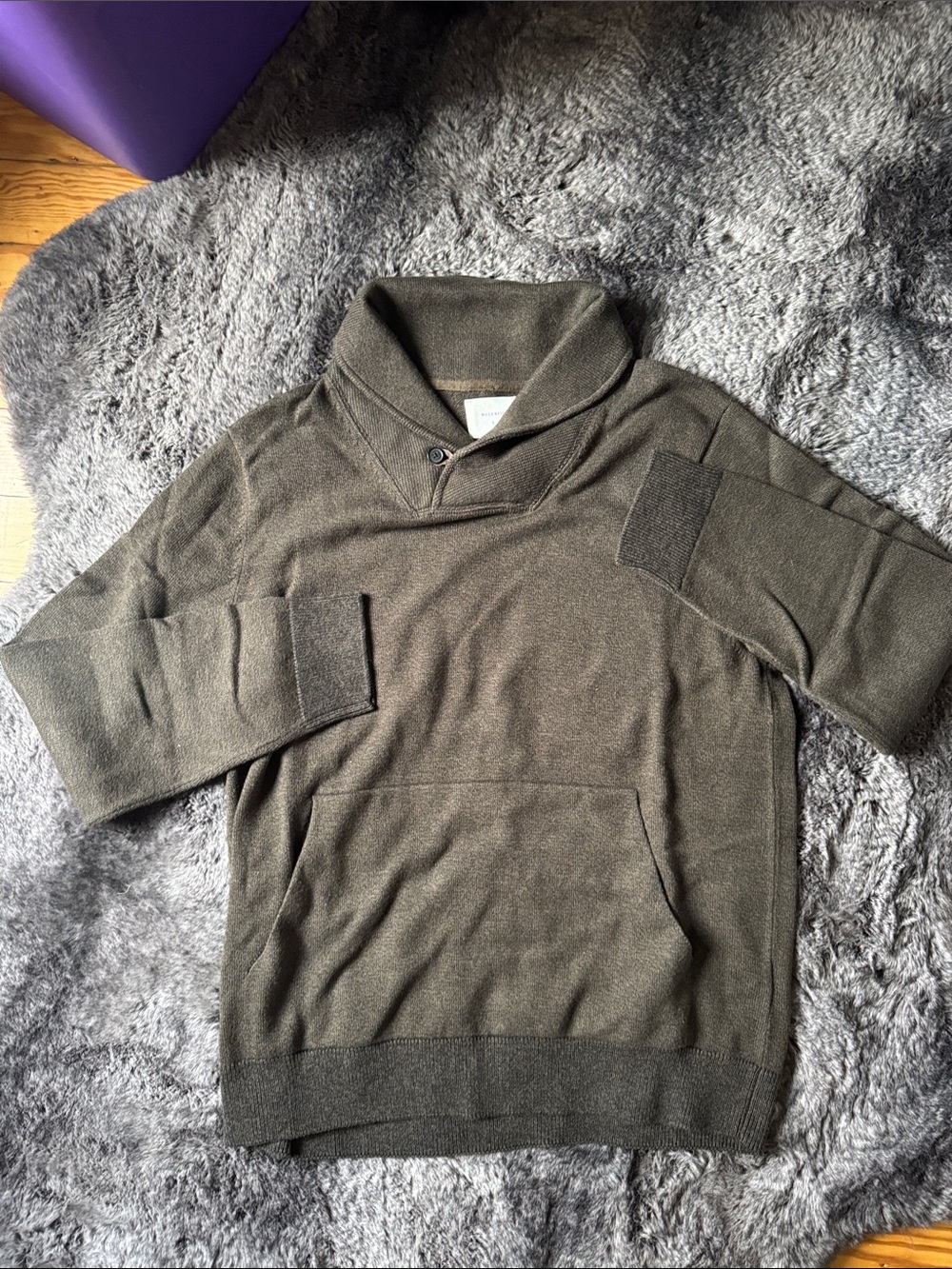 Billy Reid Shawl Collar Long Sleeve Sweater